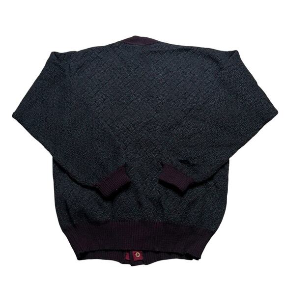 Vintage Nordstrom 100% Merino Wool Cardigan Sweater Made in Uruguay Medium Retro - Picture 9 of 13
